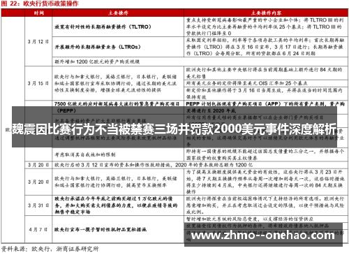 魏震因比赛行为不当被禁赛三场并罚款2000美元事件深度解析 魏震因比赛行为不当被禁赛三场并罚款2000美元事件深度解析